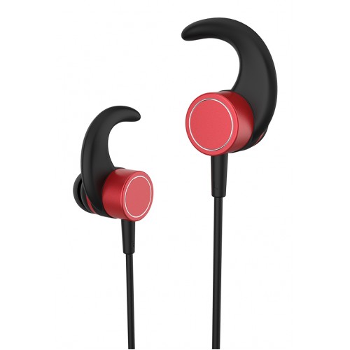 YISON Earphones E17-WH, Bluetooth 5.0, multipoint, με μαγνήτη, κόκκινα